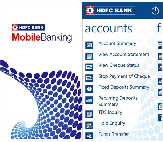 HDFC mobile app